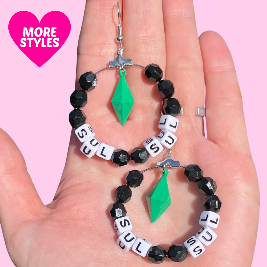 Plumbob Hoop Earrings